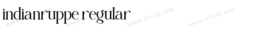 indianruppe regular字体转换